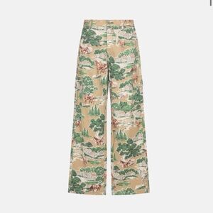 Nature-Inspired Wide-Leg Jeans
